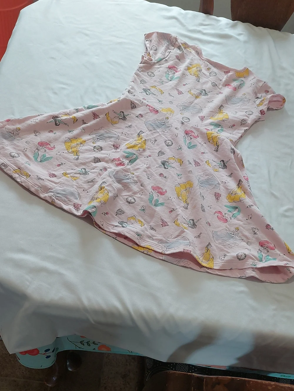 Disney Pricness Pink Princess Character Skater Dress.Size 7,8